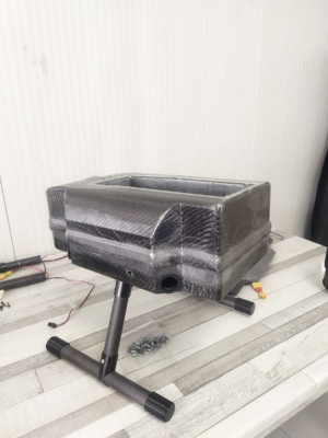 Carbon fiber tubes cut for the motor arms